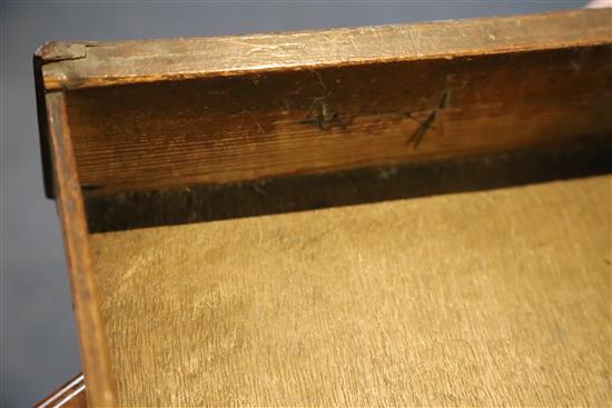 An early 18th century walnut lowboy, W.2ft 6in. D.1ft 7in. H.2ft 3in.